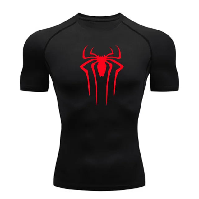Men’s Superhero Compression Tee – Quick-Dry Gym & Running Top