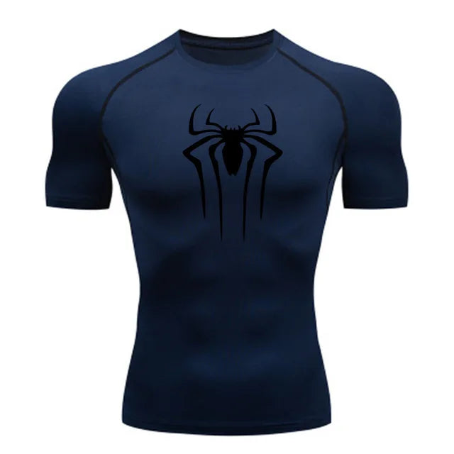 Men’s Superhero Compression Tee – Quick-Dry Gym & Running Top