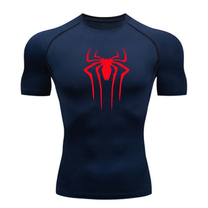 Men’s Superhero Compression Tee – Quick-Dry Gym & Running Top