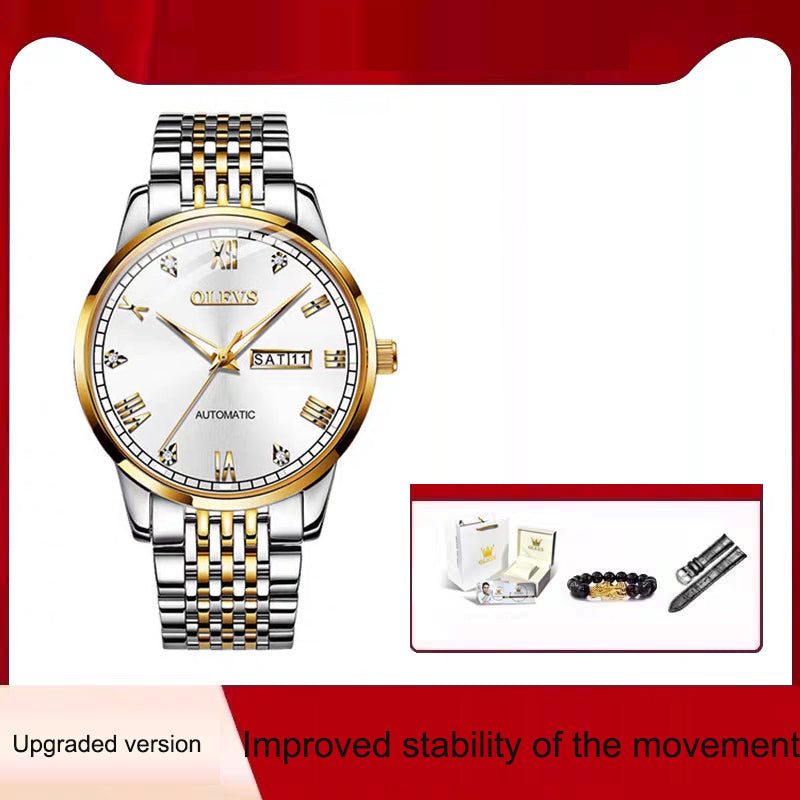 Men's Watch Men's Mechanical Watch Fully Automatic Simple Wind Waterproof Night Light Watch