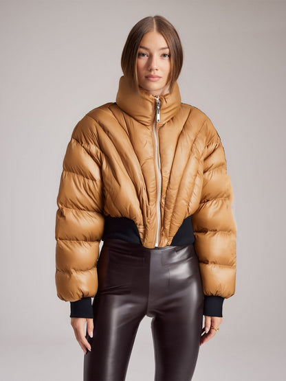 Striped Waistband Cotton Jacket