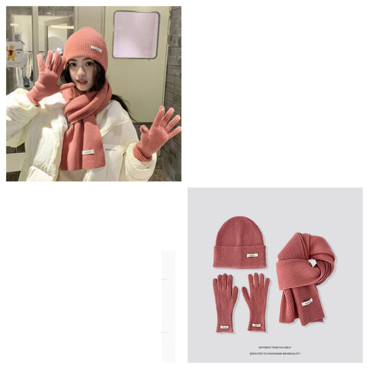 Winter Knit Scarf Set