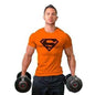 Summer men's fitness T-shirt round neck short sleeved casual fashion top