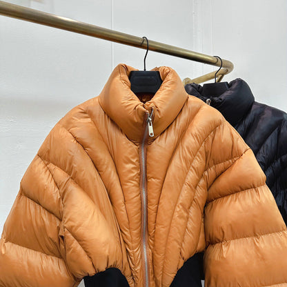 Striped Waistband Cotton Jacket