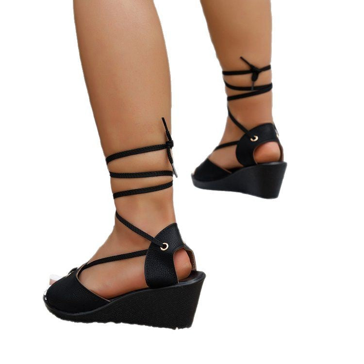 Plus Size Wedge Sandals