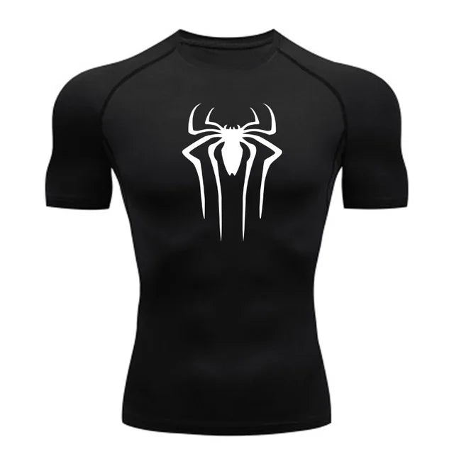 Men’s Superhero Compression Tee – Quick-Dry Gym & Running Top