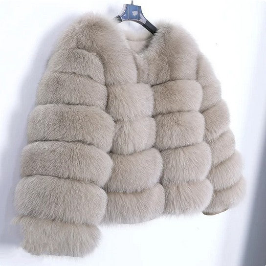 Faux Raccoon Fur Coat Women Jacket Luxury Coat Women Winter Fluffy Jacket Thick Warm Furry Fur Outwear Faux Fur Coat
