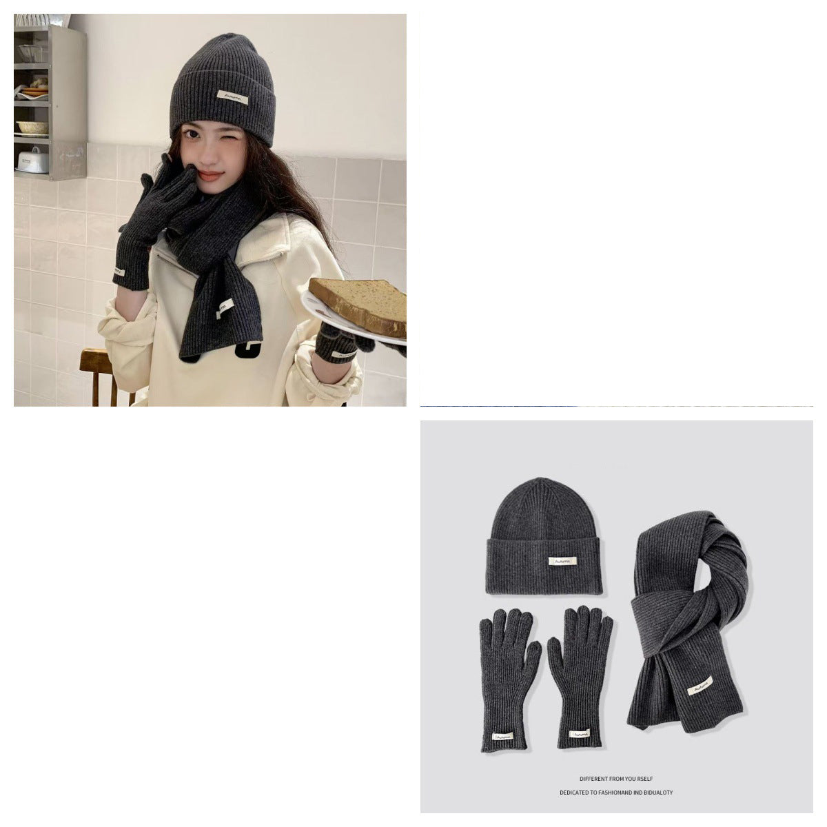 Winter Knit Scarf Set