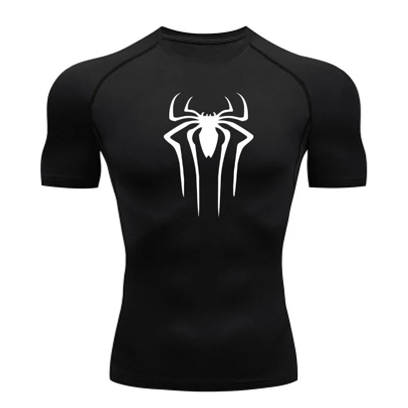 Men’s Superhero Compression Tee – Quick-Dry Gym & Running Top