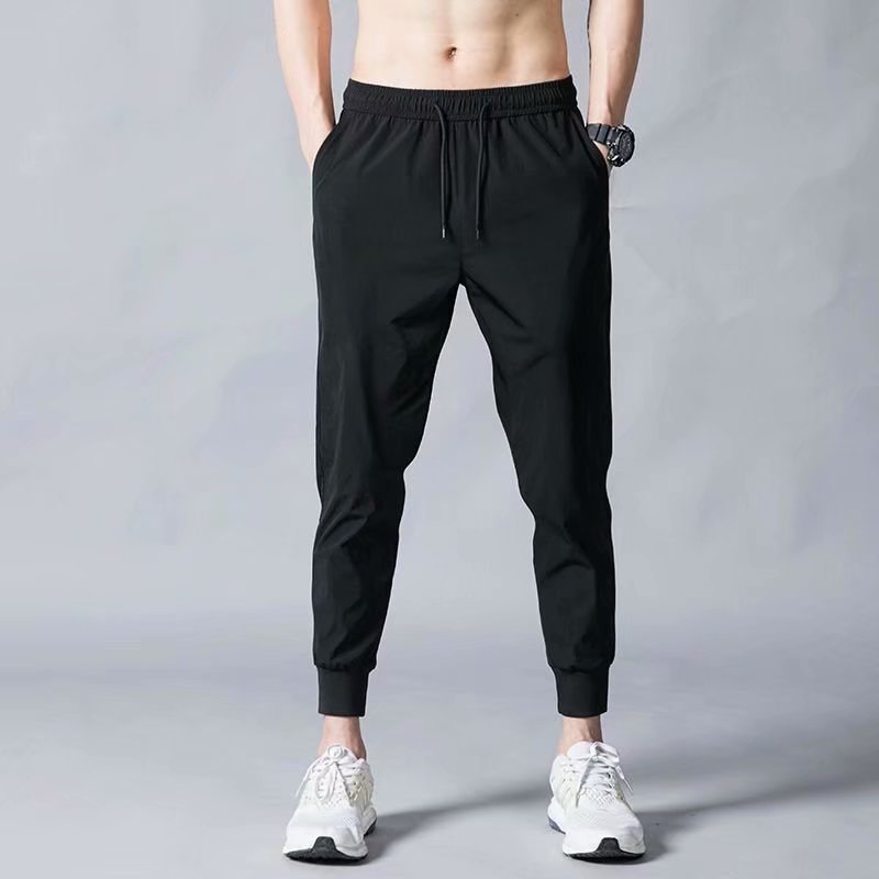 Men’s Thin Ice Silk Straight-Leg Pants – Casual & Business Loose Fit