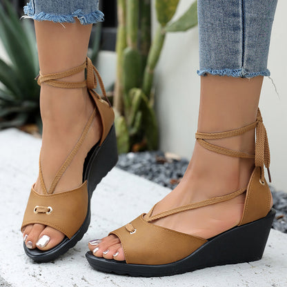 Plus Size Wedge Sandals