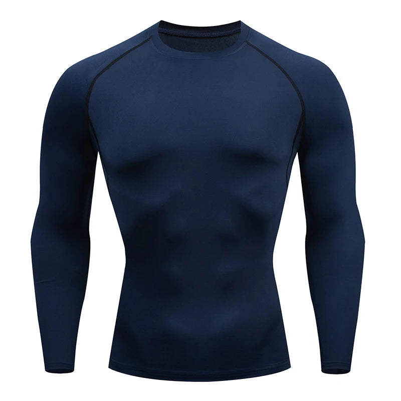 Men’s Quick-Dry Compression Long Sleeve – Gym, Running & Training Top