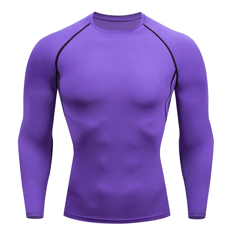 Men’s Quick-Dry Compression Long Sleeve – Gym, Running & Training Top