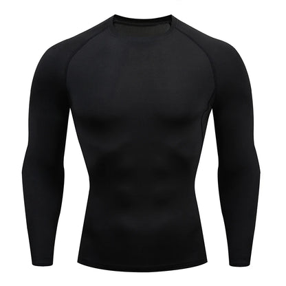 Men’s Quick-Dry Compression Long Sleeve – Gym, Running & Training Top