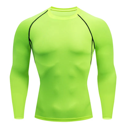 Men’s Quick-Dry Compression Long Sleeve – Gym, Running & Training Top